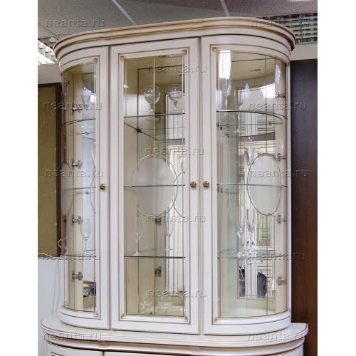 МКС 124-10 с2 : Надстройка трехдверная на комод с боковыми зеркалами - 53 008 руб
